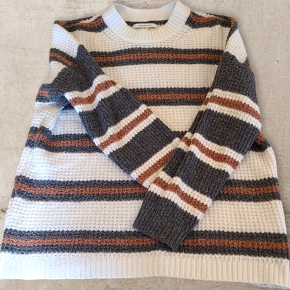 American Eagle Outfitters Striped Crewneck Sweater Size XS - Picture 2 of 8